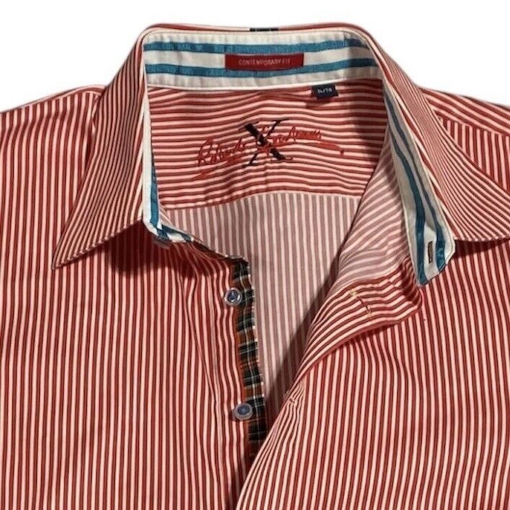 Robert Graham Pietro Stripe‎ Contemporary Fit Button Front Shirt